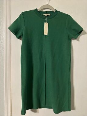 Copper Key Green Short-Sleeve Mini Dress